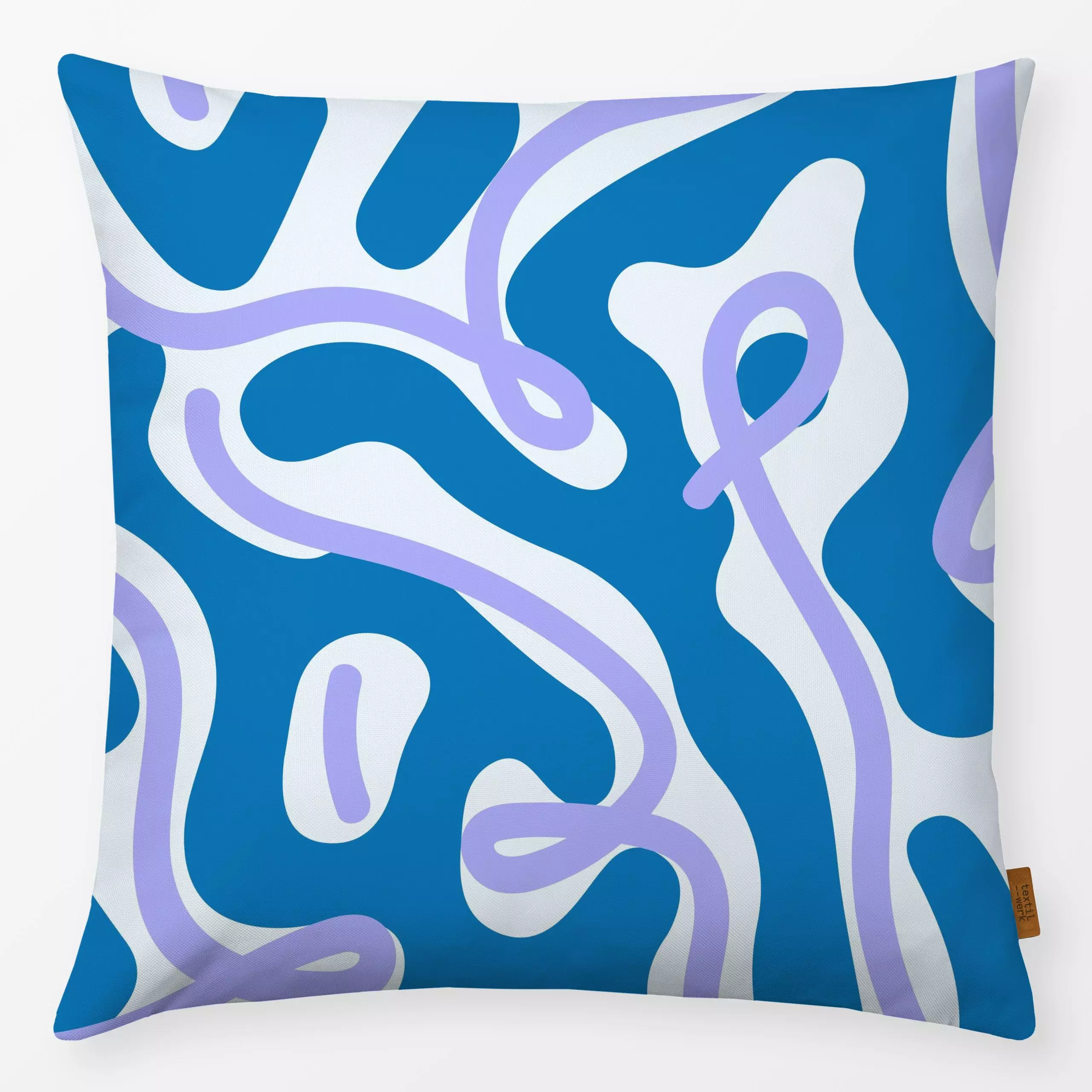 Kissen Farbfreude Script C 5 - Symbole & Muster - von „Primus Pattern"; minimal, Linien, abstrakt, Geometrisch, Winter, line...