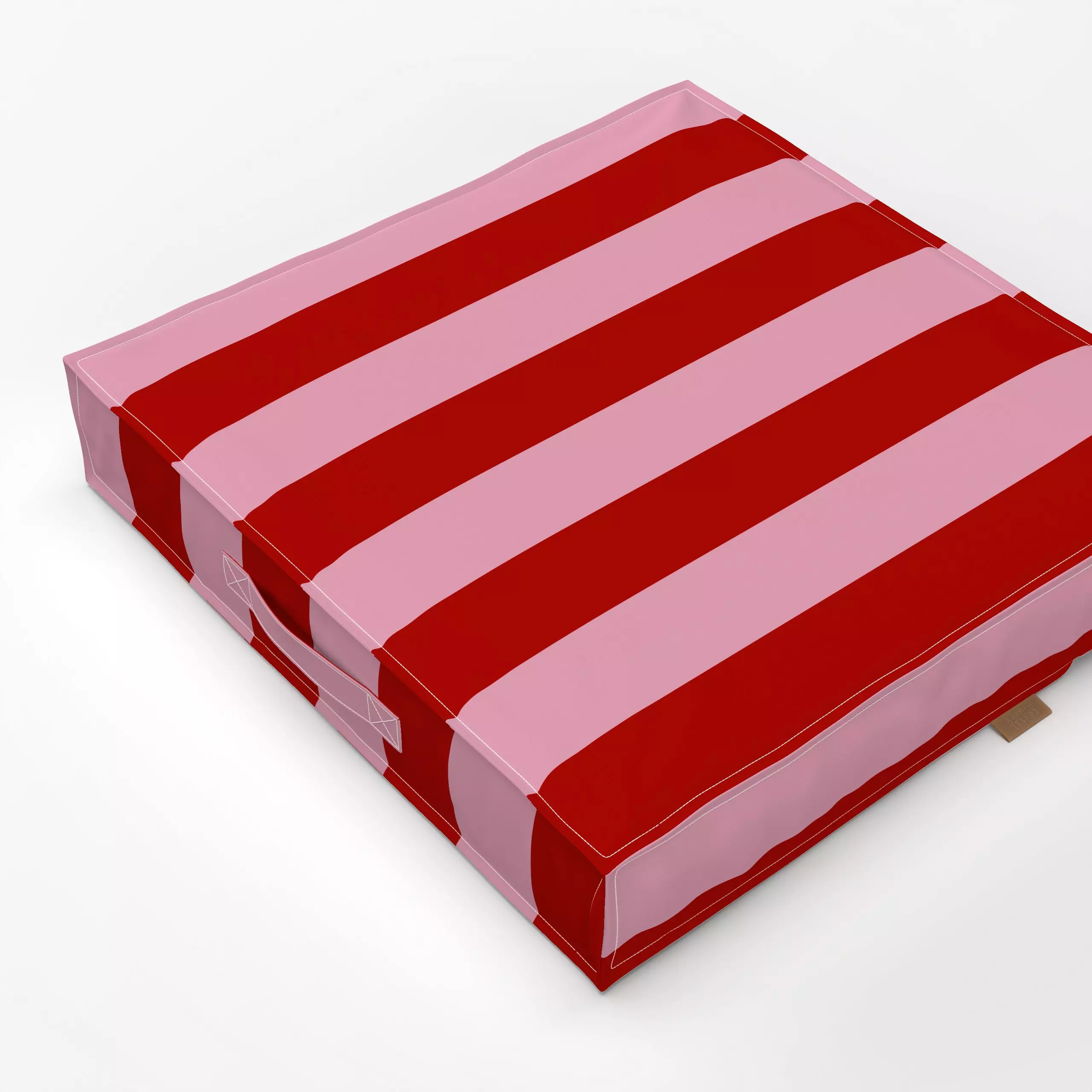 Bodenkissen Streifen Rot&Pink - Symbole & Muster - von „Lisa Jasmin Bauer"; Streifen, Weihnachten, Winter, Color, farbenfroh...