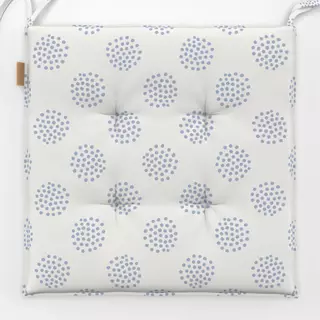 Sitzkissen Dotty Dots blue beige