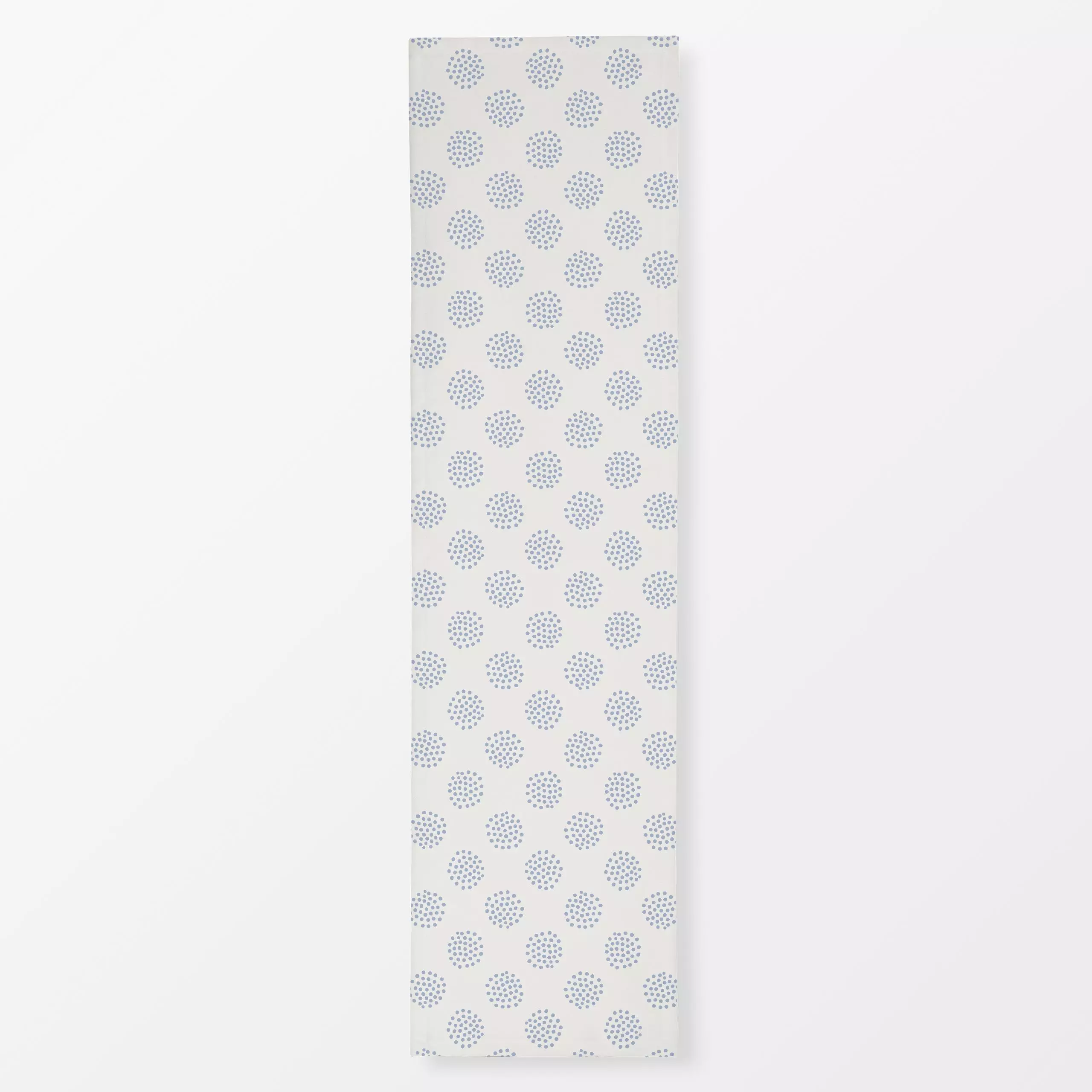 Tischläufer Dotty Dots blue beige - Symbole & Muster - von „Kathrin Woo"; Punkte, Hygge, modern, Dots, landhaus, gepunktet, ...