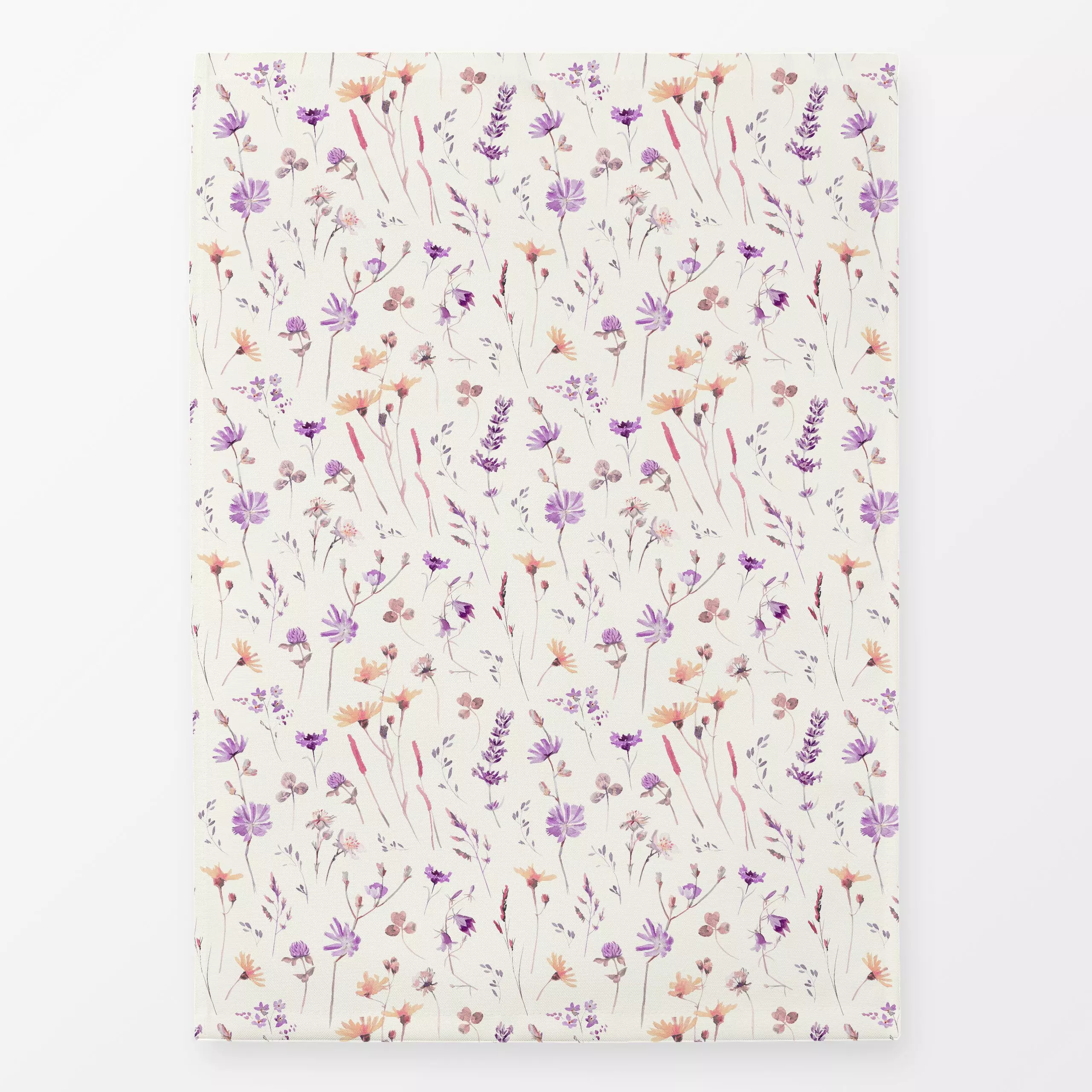 Geschirrtücher Sommerwiese Lavendel PinkPeach - Blumen & Florales, Sommer, Symbole & Muster - von „Monika Strigel"; Muster, ...