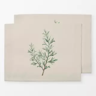 Tischset Rosmarinzweig beige
