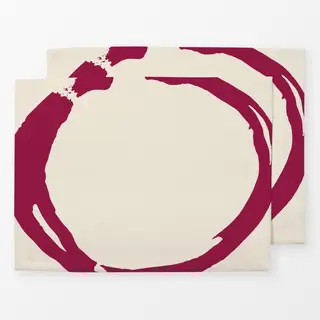 Tischset Spilled Wine Stories cream red