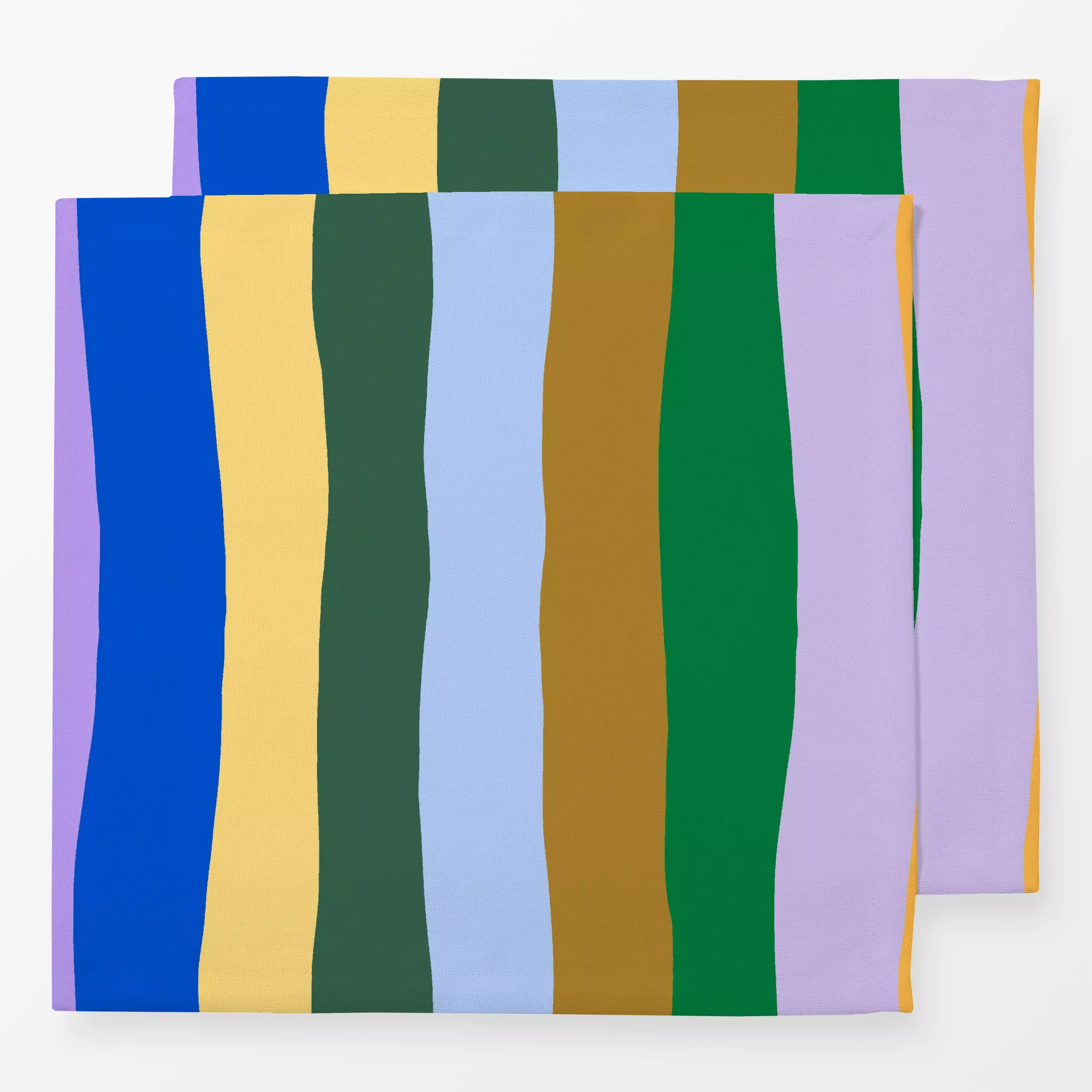 Servietten Multicolor Streifen - Symbole & Muster - von „Studio Kesse"; Linien, Streifen, Sommer, bunt, gestreift, trendfarb...