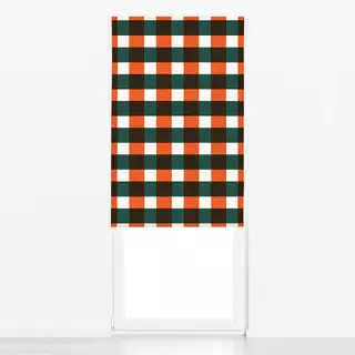 Raffrollo Christmas Plaid rot grün
