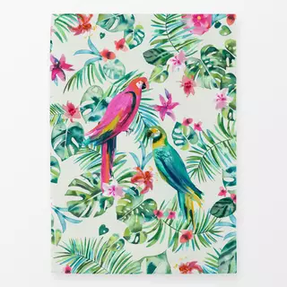 Geschirrtücher Tropische Blätter Papageien