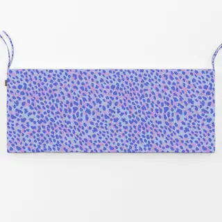 Bankauflage Wild Cat Animal Print blue