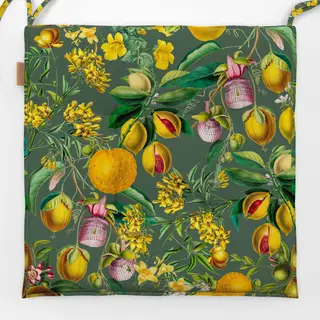 Sitzkissen Tropischer Gartenzauber grün