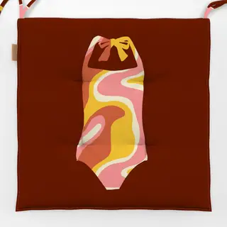 Sitzkissen Retro Summer Swimsuit