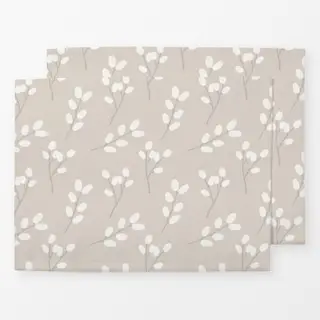 Tischset Weidenkätzchen Muster2