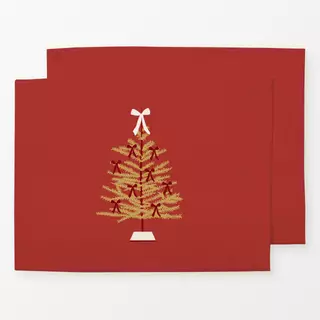 Tischset Christmas Tree in Gold