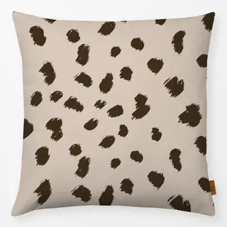 Kissen Wild Cat Brushstrokes beige