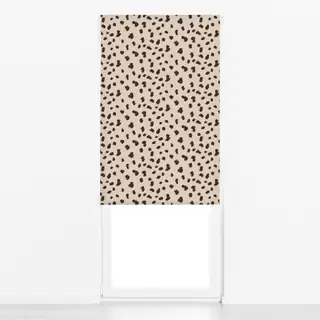 Raffrollo Wild Cat Brushstrokes beige