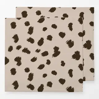 Servietten Wild Cat Brushstrokes beige