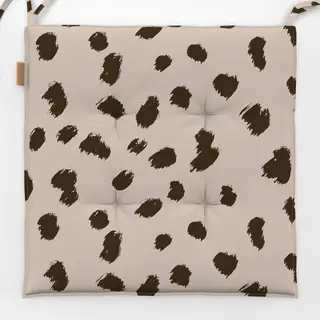 Sitzkissen Wild Cat Brushstrokes beige