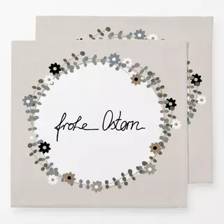 Servietten Osterkranz Frohe Ostern