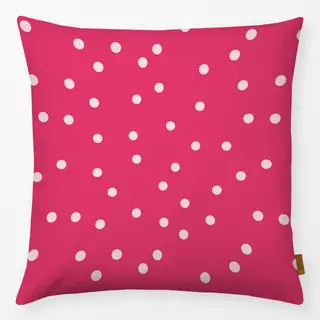 Kissen Punkte rosa auf pink