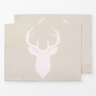 Tischset Vintage Hirsch Kopf