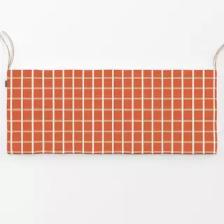 Bankauflage Checks Red Beige