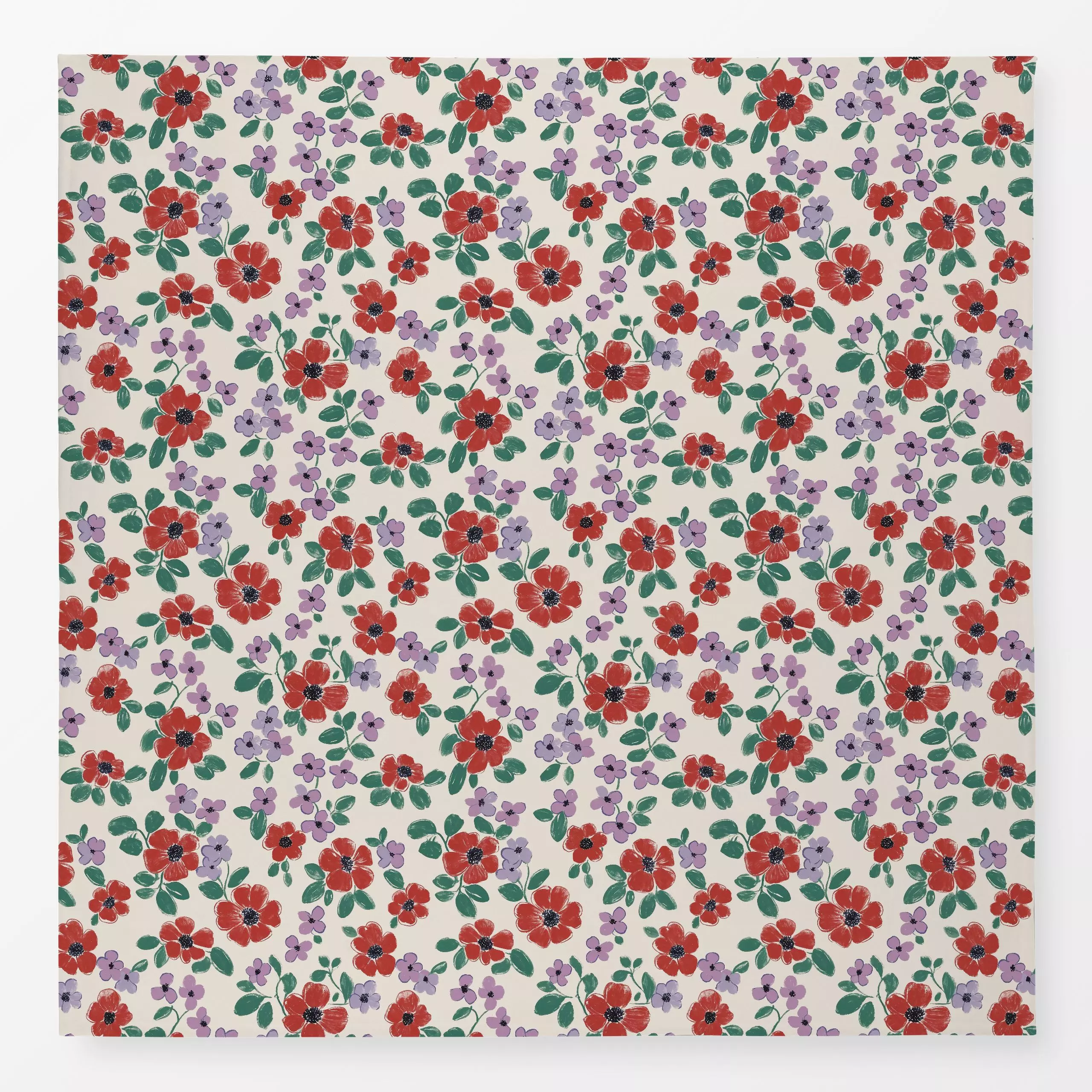 Tischdecke Blumen rot rosa, Blumen, gemustert, Sommer, von Studio Kesse