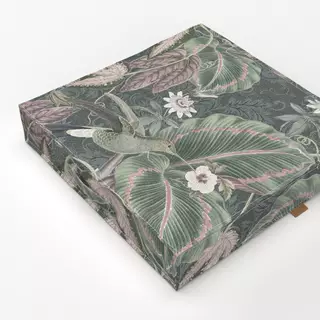 Bodenkissen Botanische Shabby chic Vögel