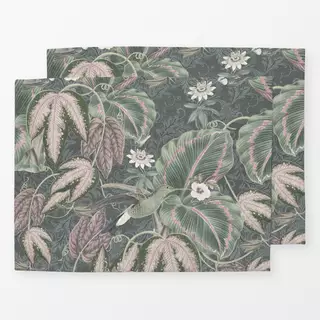 Tischset Botanische Shabby chic Vögel