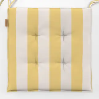 Sitzkissen Stripes yellow ecru