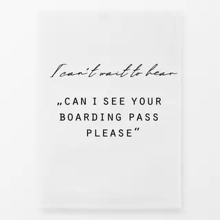 Geschirrtücher Boardingpass