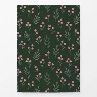 Geschirrtücher Winterbeeren grün