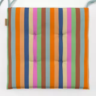 Sitzkissen Herbst Streifen