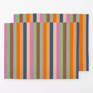 Tischset Herbst Streifen