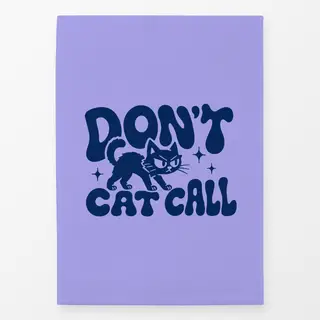 Geschirrtücher Don't Catcall“ (Blau)