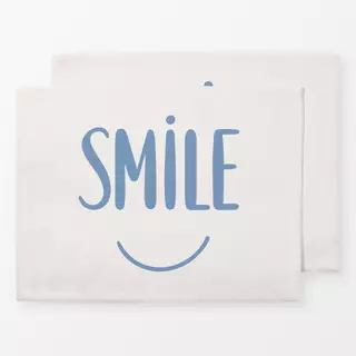 Tischset Smile beige blau