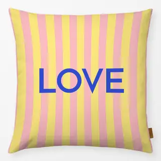 Kissen LOVE COLORFUL BLUE