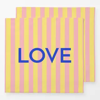 Servietten LOVE COLORFUL BLUE