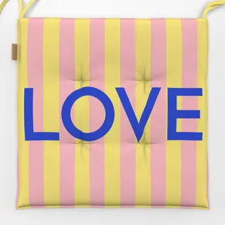 Sitzkissen LOVE COLORFUL BLUE