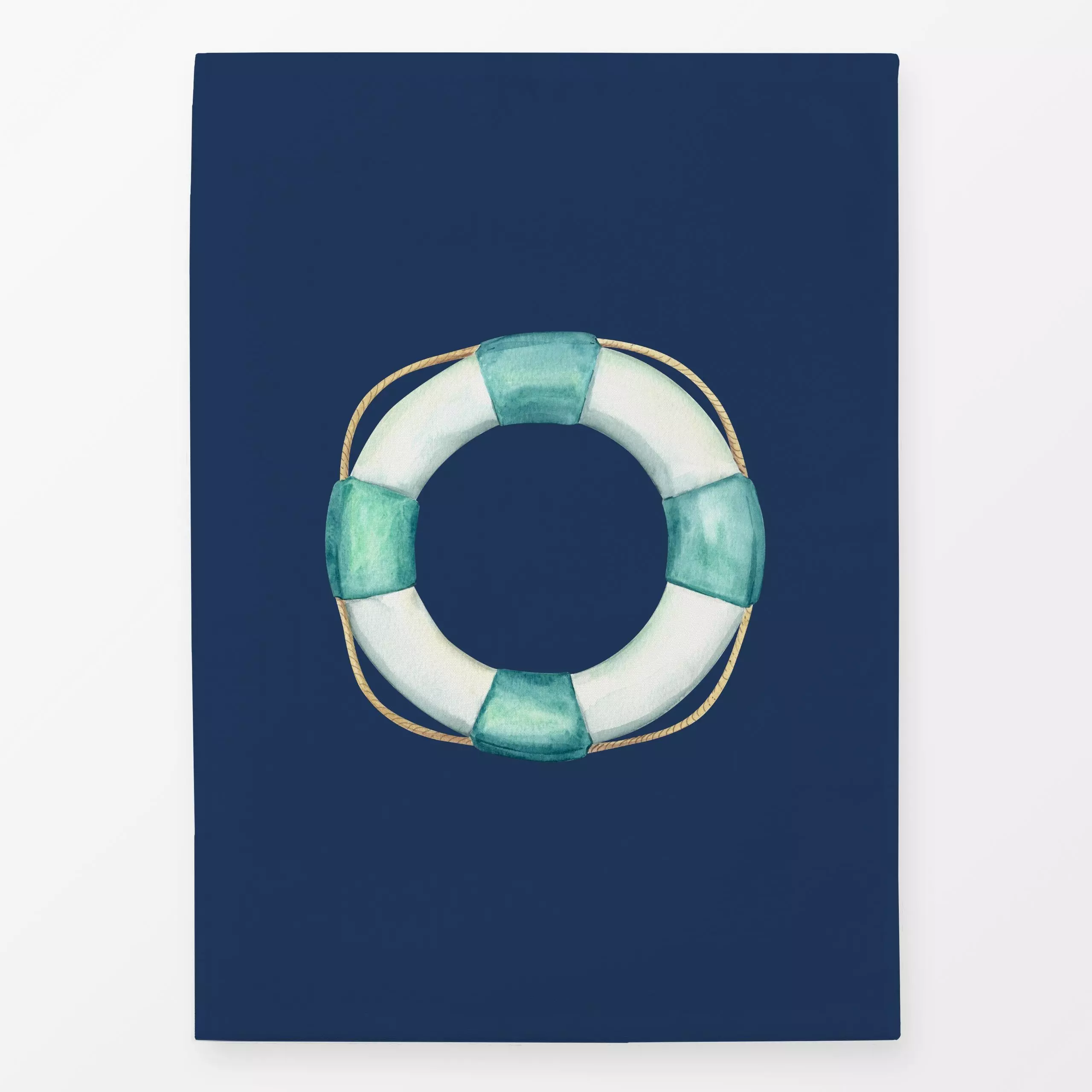 Geschirrtücher Rettungsring Navy Blau - von „Katrin Graff“; Strand, Geburt & Baby, pool, swimmingpool, maritim, nautical, se...