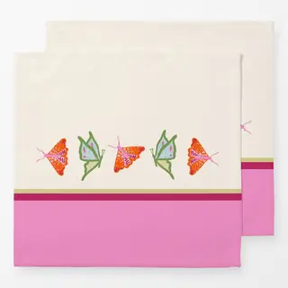 Servietten Schmetterling Pink