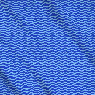 Meterware Abstract Waves blue