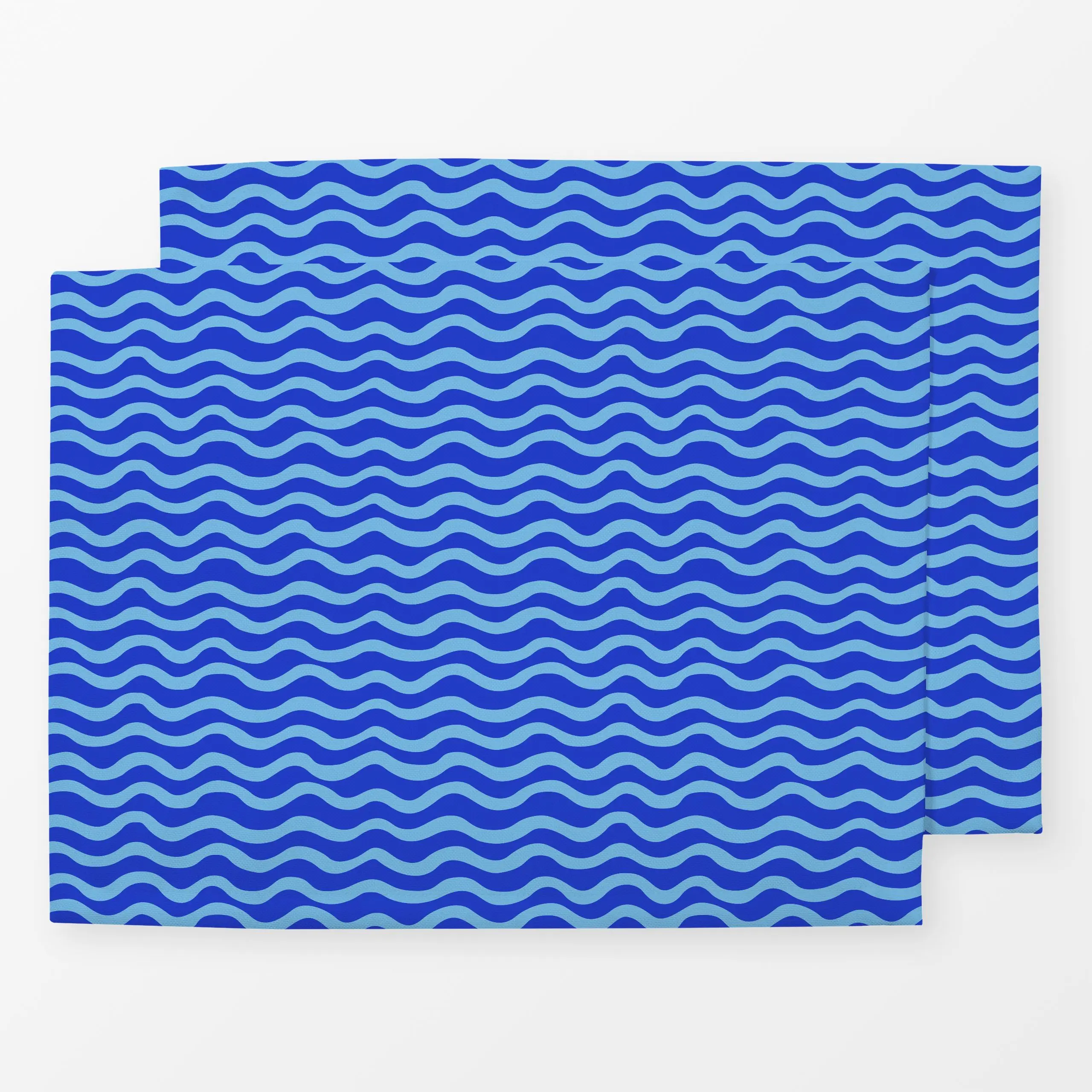 Tischset Abstract Waves blue, gemustert, Sommer, von Karen Menzenbach