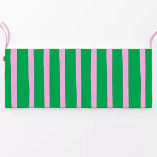 Bankauflage Big stripes pink green