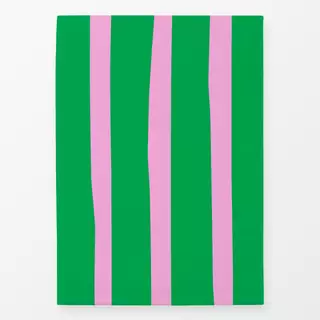 Geschirrtuch Big stripes pink green