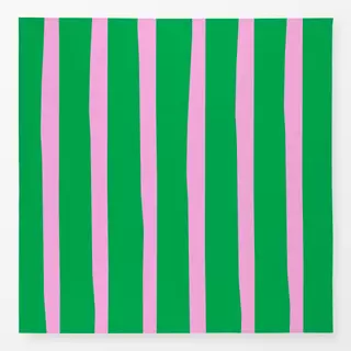 Tischdecke Big stripes pink green