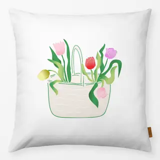 Kissen Tulip Spring Basket