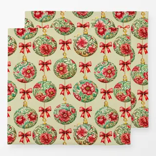 Servietten Vintage Christmas Beige