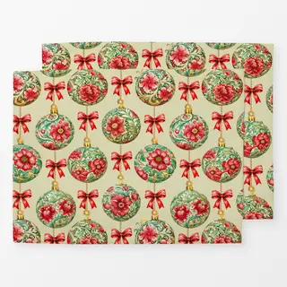Tischset Vintage Christmas Beige