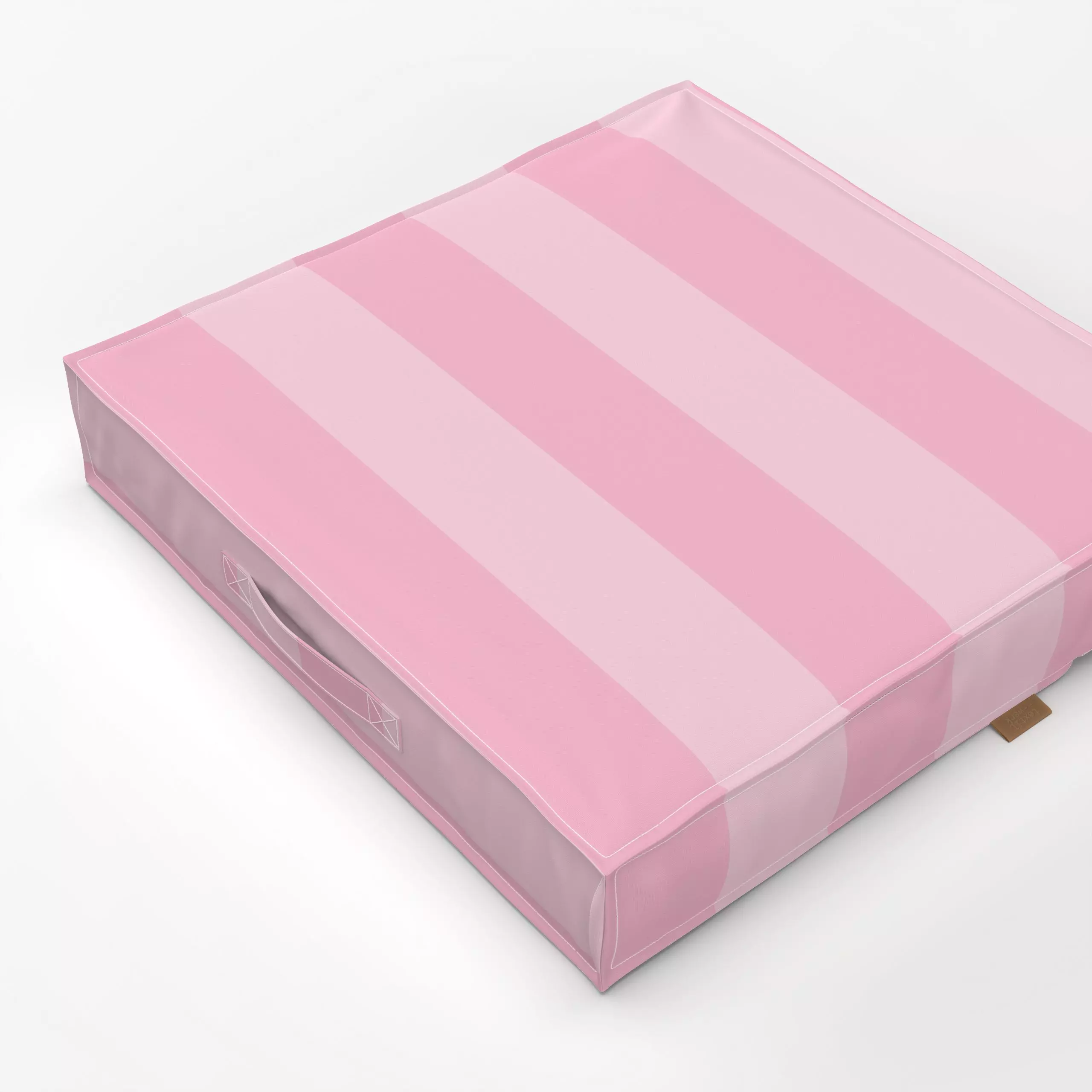 Bodenkissen Pink Summer Pastel Stripes - Symbole & Muster - von „Andrea Haase"; gestreift, Sommerlich, Streifenmuster, paste...