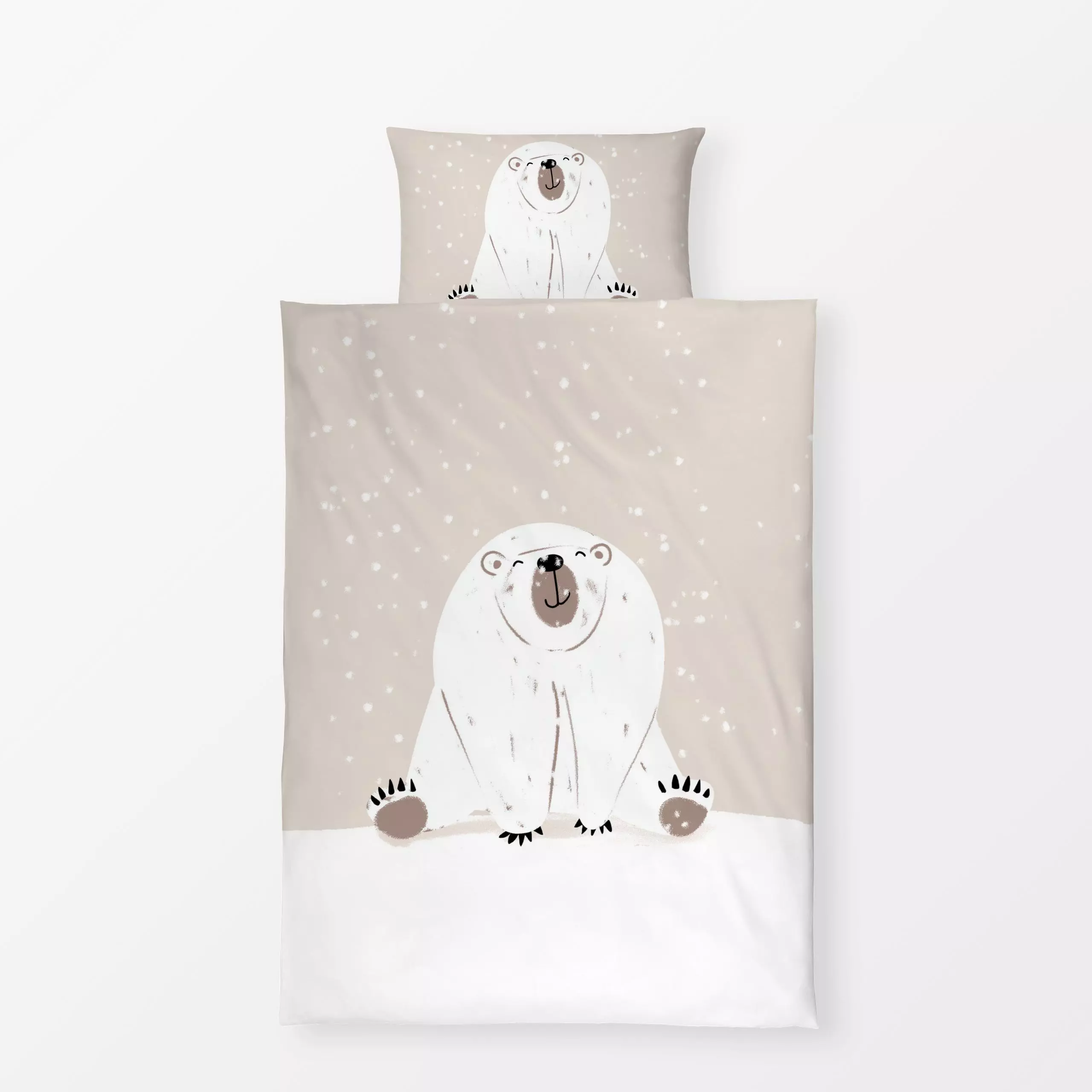 Bettwäsche Eisbär - Kinderzimmer & Motive für Kinder, Winter - von „Julia Reyelt"; Merry Christmas, Bär, Weihnachten, niedli...