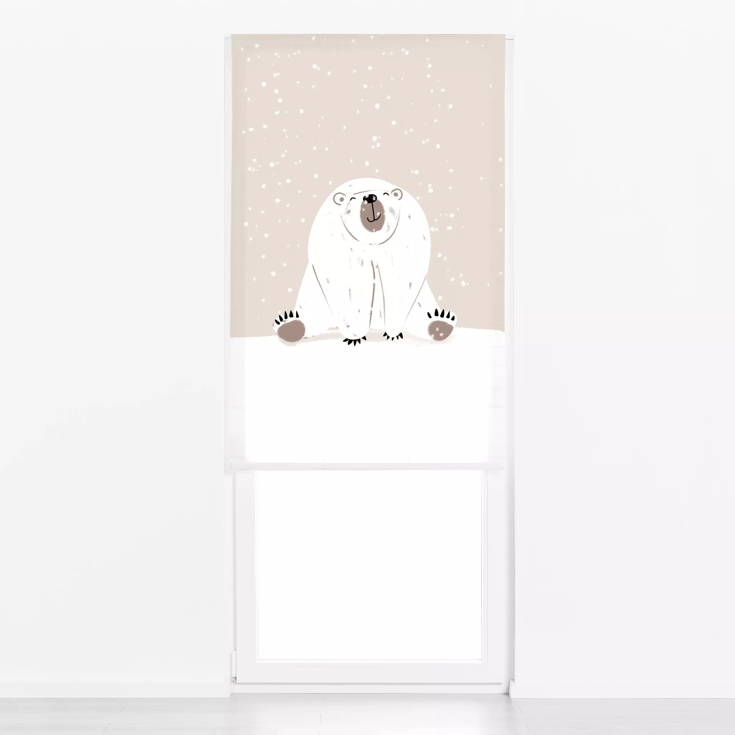 Raffrollo Eisbär - Kinderzimmer & Motive für Kinder, Winter - von „Julia Reyelt“; Merry Christmas, Bär, Weihnachten, niedlic...