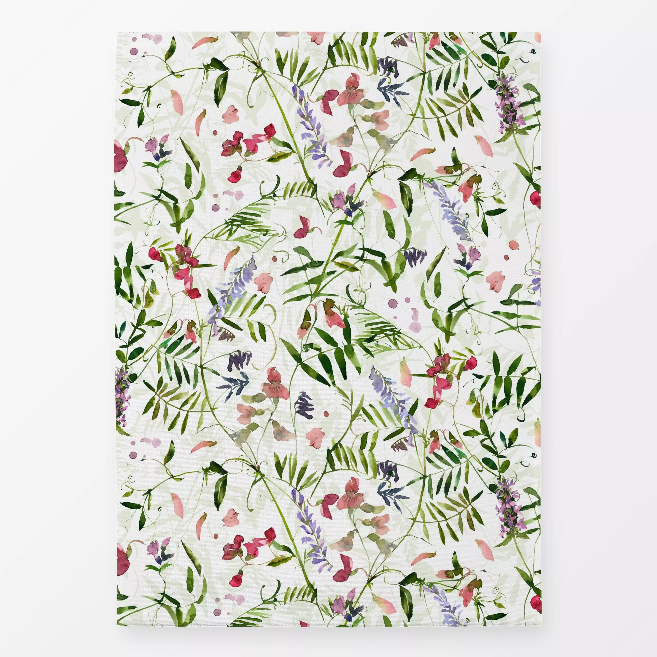 Geschirrtücher Wilde Ranken - Blumen & Florales, Sommer, Pflanzen & Botanik - von „Uta Naumann"; Natur, Blumen, Garten, Wild...